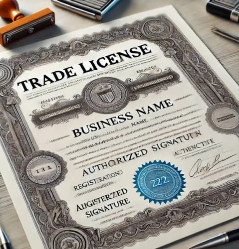 Business partners discussing partnership firm registration documents